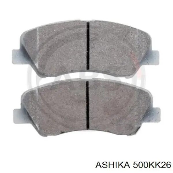 500KK26 Ashika колодки тормозные передние дисковые