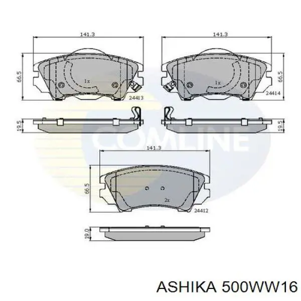 Колодки Ashika 500WW16 цена, от 25.25 USD