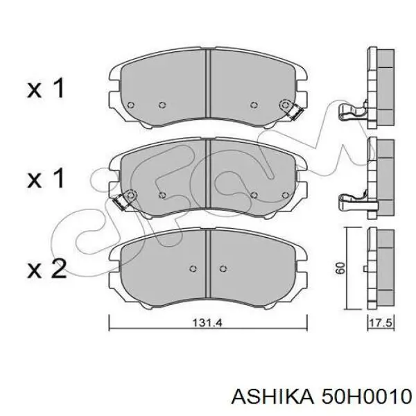 Колодки Ashika 50H0010 цена, от 16.67 USD