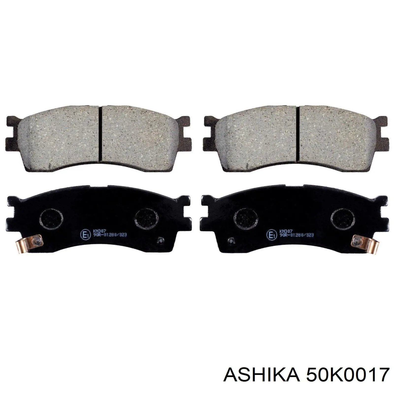 50K0017 Ashika передние тормозные колодки