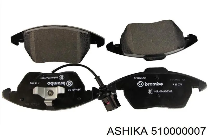 Задние тормозные колодки 510000007 Ashika