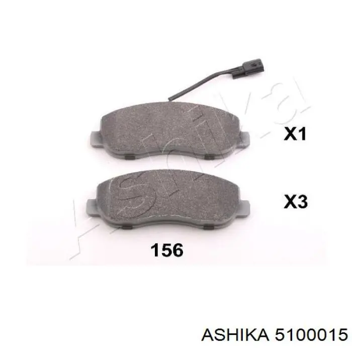 Купить 5100015 Ashika Колодки тормозные задние, дисковые