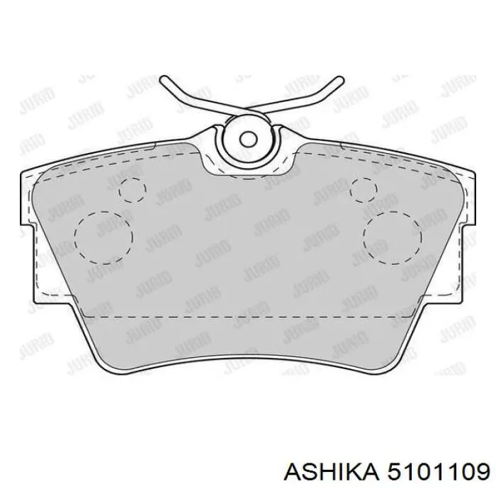 Купить 5101109 Ashika Колодки тормозные задние, дисковые