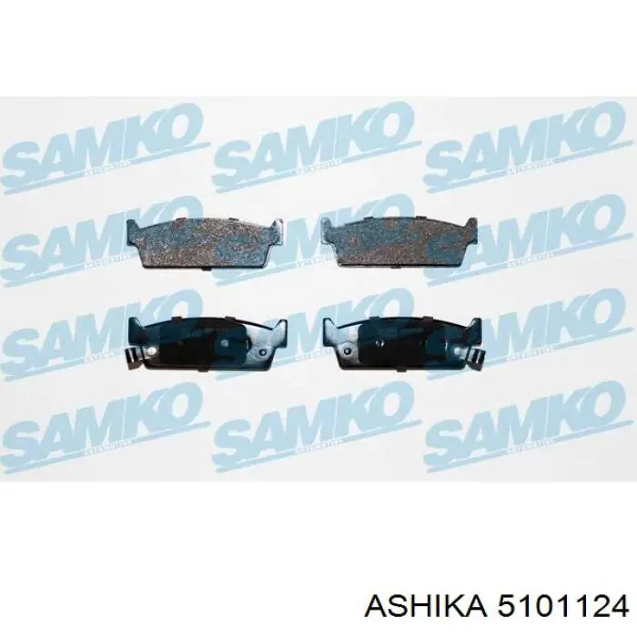 5101124 Ashika колодки тормозные задние дисковые