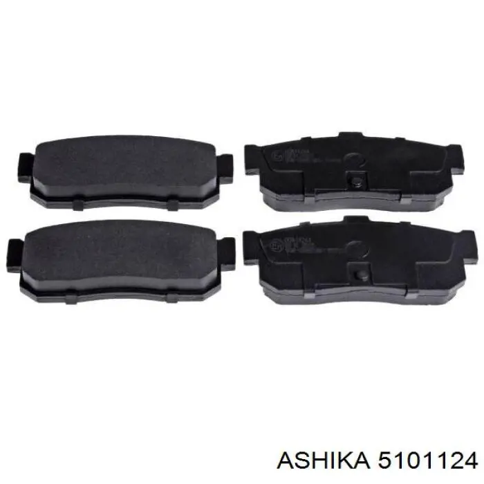 Купить 5101124 Ashika Колодки тормозные задние, дисковые