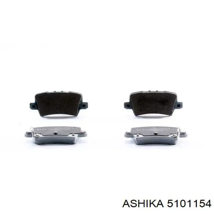 Задние тормозные колодки 5101154 Ashika