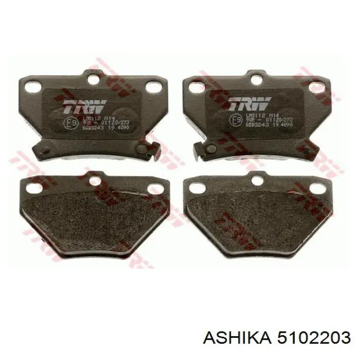 Задние тормозные колодки 5102203 Ashika