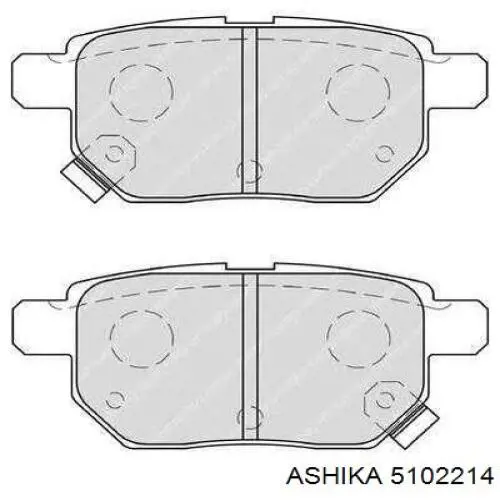 Колодки дисковые  Ashika 5102214 цена, от 15.26 USD