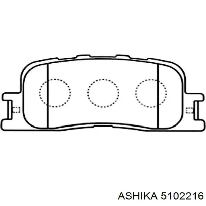 Колодки дисковые  Ashika 5102216 цена, от 14.06 USD