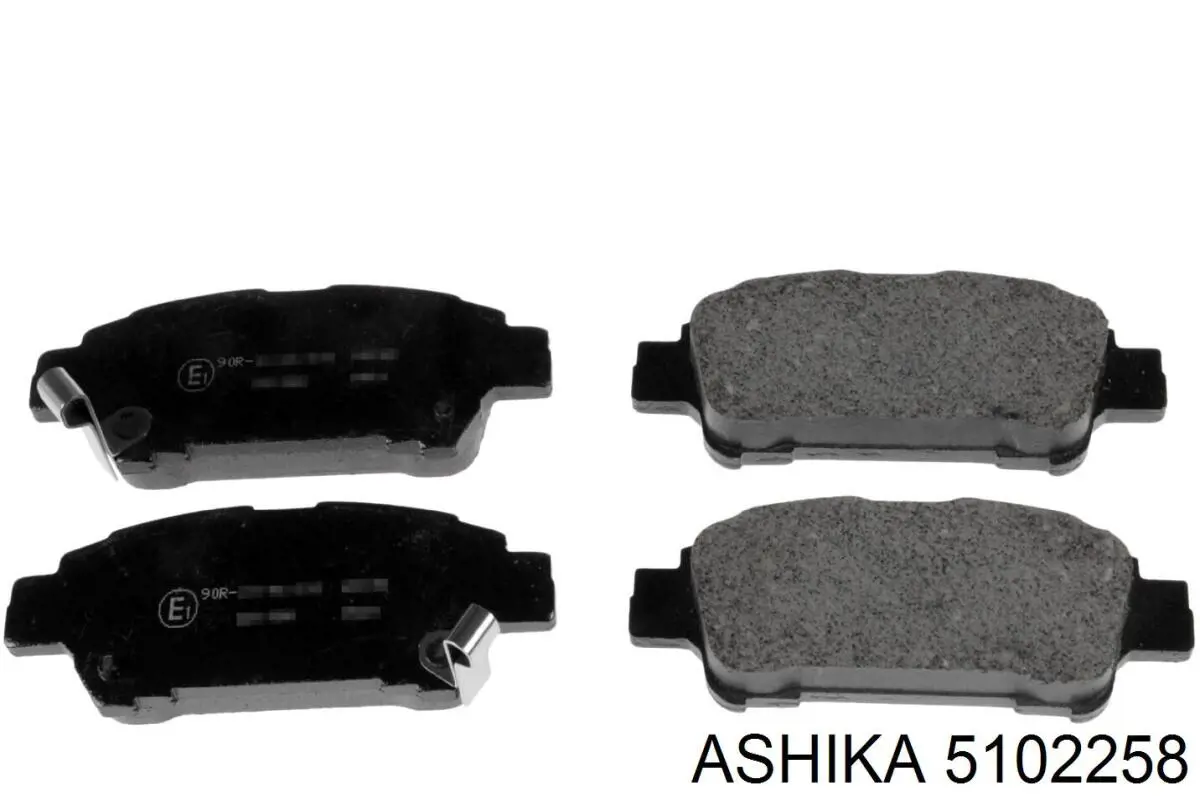 51-02-258 Ashika задние тормозные колодки