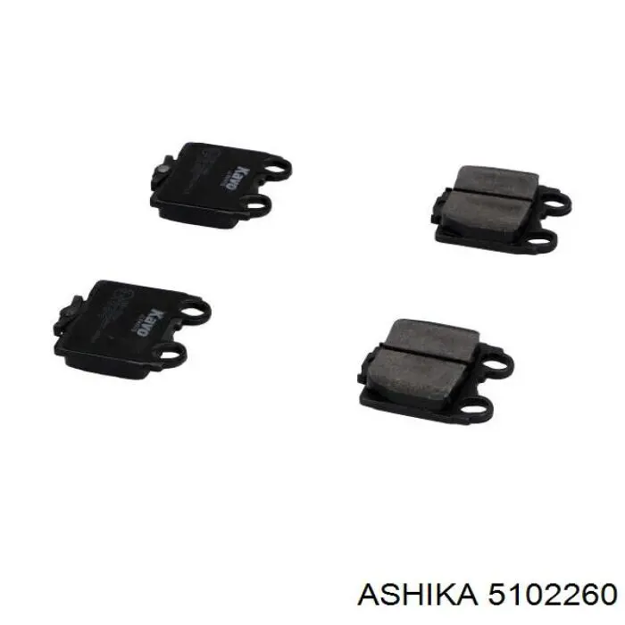 Колодки дисковые  Ashika 5102260 цена, от 17.30 USD