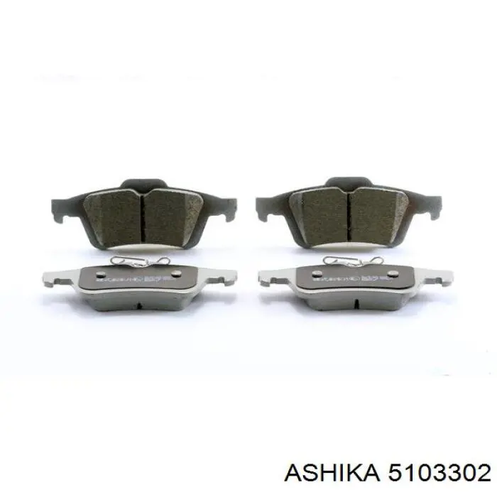 Купить 5103302 Ashika Колодки тормозные задние, дисковые