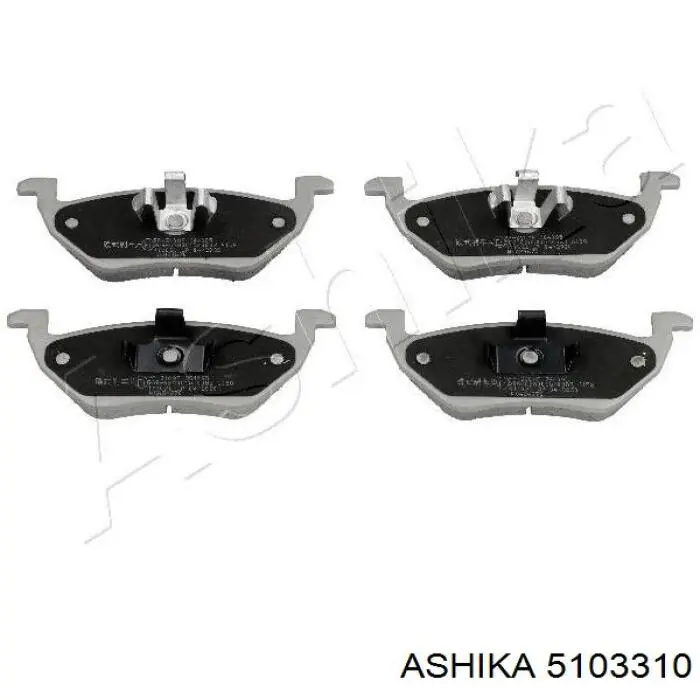 5103310 Ashika Колодки тормозные дисковые комплект