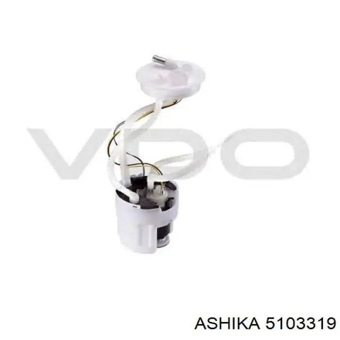 Pastillas de freno traseras 5103319 Ashika