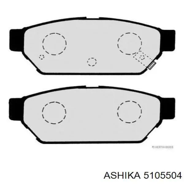 ASHIKA Колодки тормозные задние HYUNDAI elantra 00--; lantra 90--;