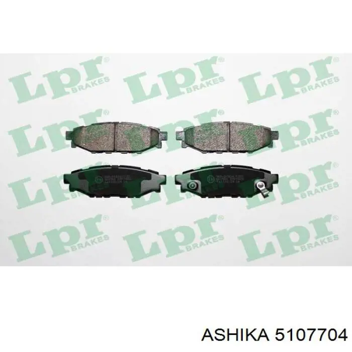 Колодки дисковые  Ashika 5107704 цена, от 21.54 USD