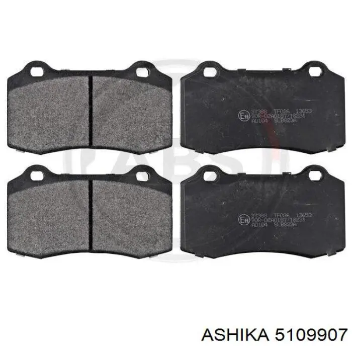 5109907 Ashika колодки тормозные задние дисковые