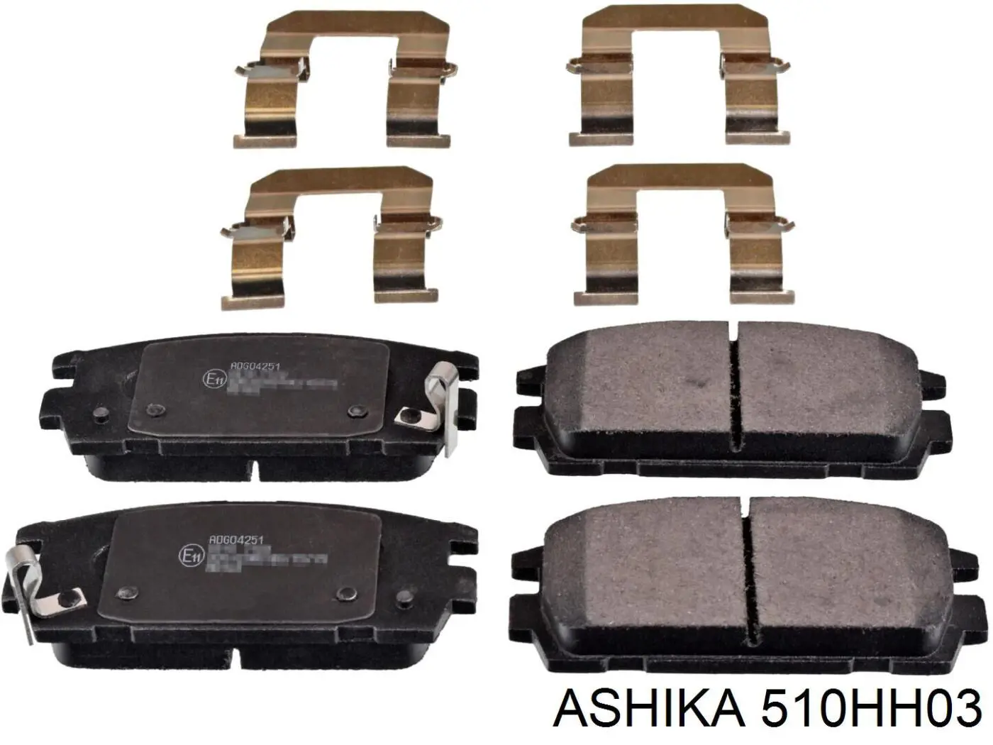 Задние тормозные колодки 510HH03 Ashika