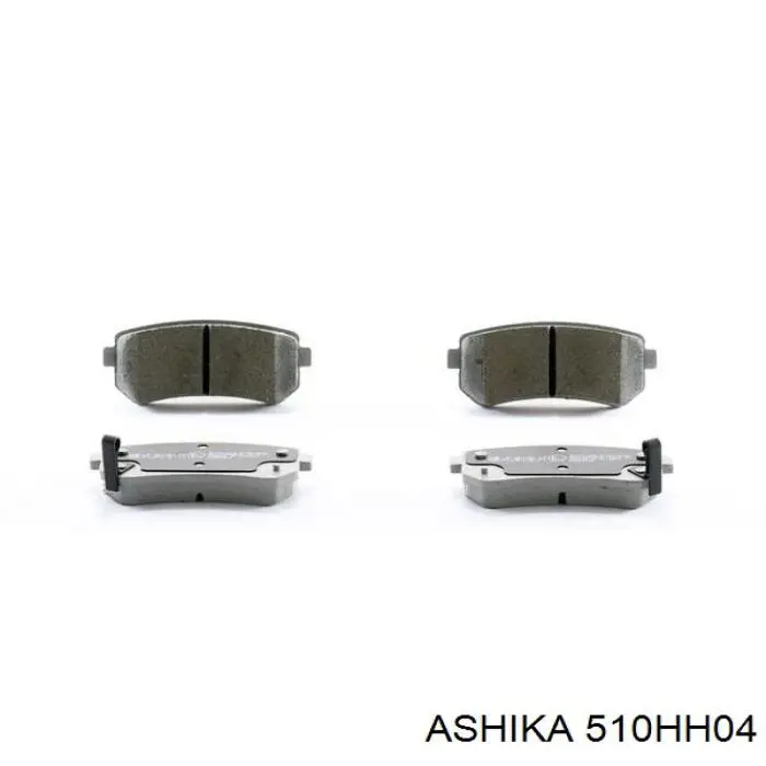 510HH04 Ashika Колодки тормозные дисковые комплект