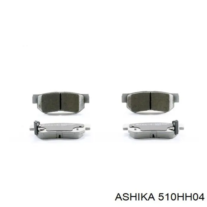 Купить 510HH04 Ashika Колодки тормозные задние, дисковые