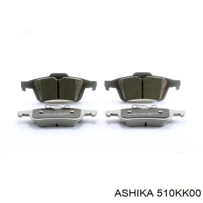 51-0K-K00 Ashika задние тормозные колодки