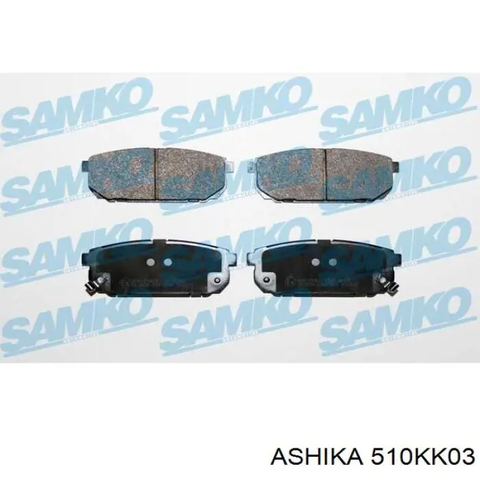 Колодки дисковые  Ashika 510KK03 цена, от 17.52 USD
