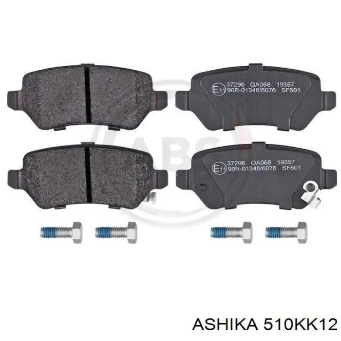 Задние тормозные колодки 510KK12 Ashika