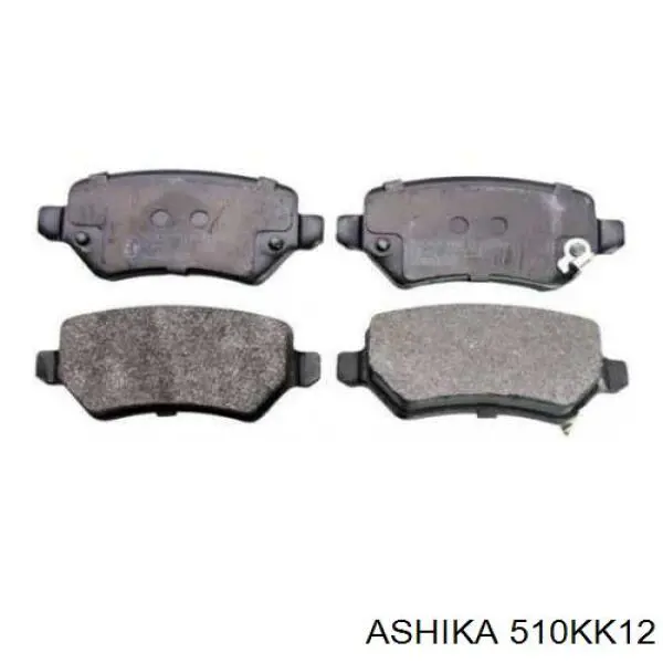 510KK12 Ashika Колодки тормозные дисковые комплект