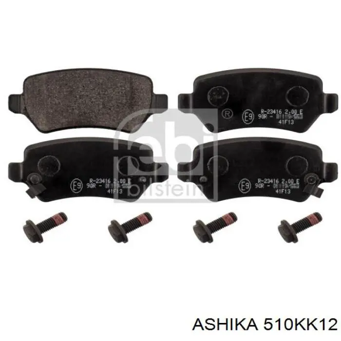 510KK12 Ashika Колодки тормозные дисковые комплект