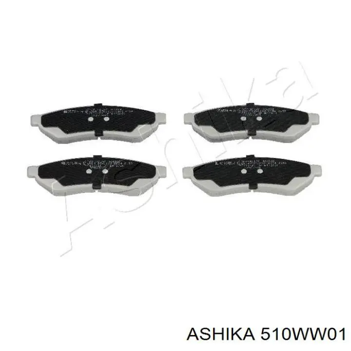 Задние тормозные колодки 510WW01 Ashika