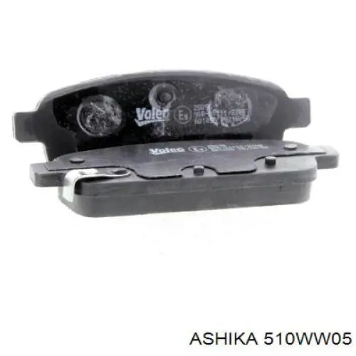 510WW05 Ashika Колодки тормозные дисковые комплект