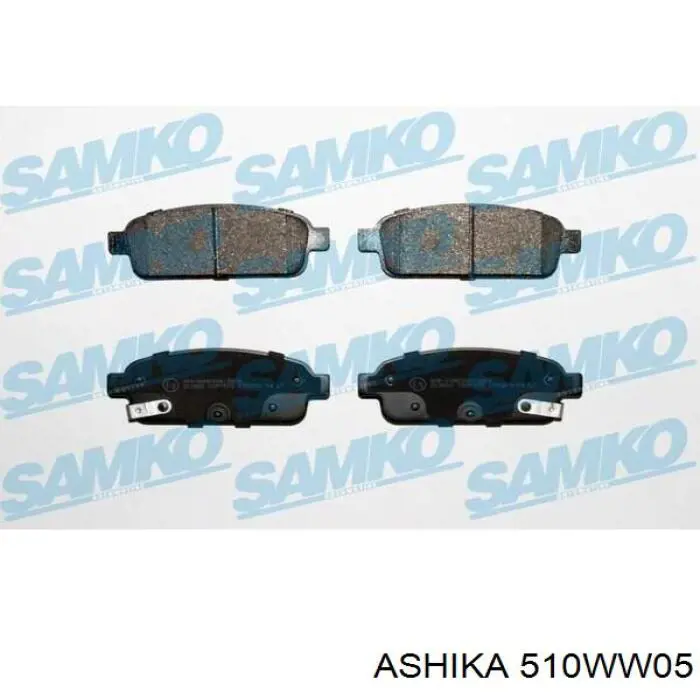 Задние дисковые колодки Ashika 510WW05