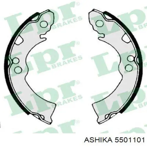55-01-101 Ashika колодки тормозные задние барабанные