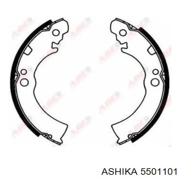 Тормоза рабочие задние ножные и тормозные барабаны Ashika 5501101 цена, от 14.08 USD