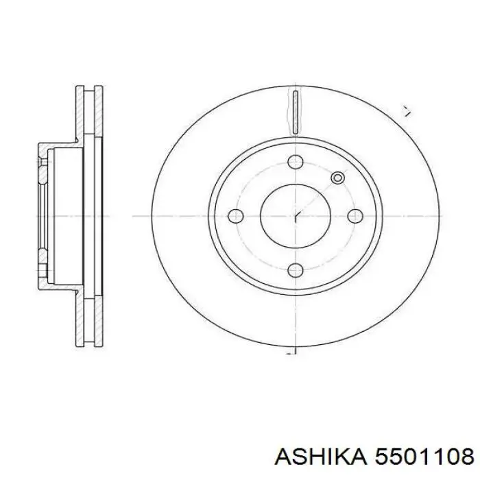 Колодки стояночного тормоза Ashika 5501108