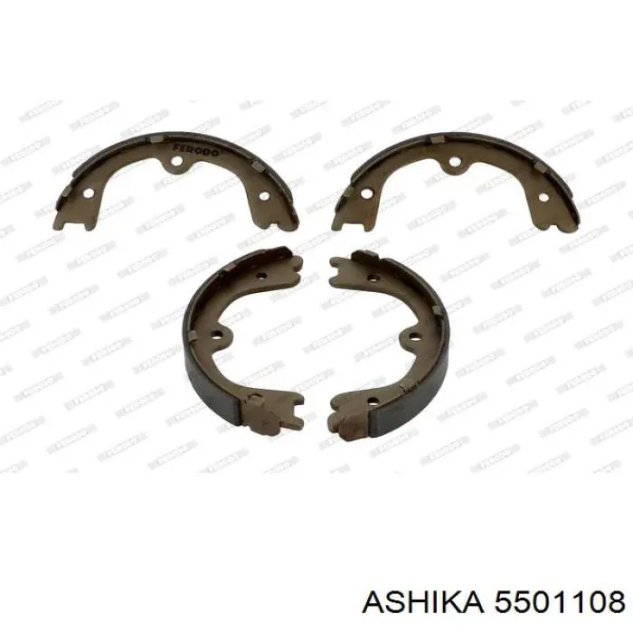 5501108 Ashika Тормозные колодки ручника