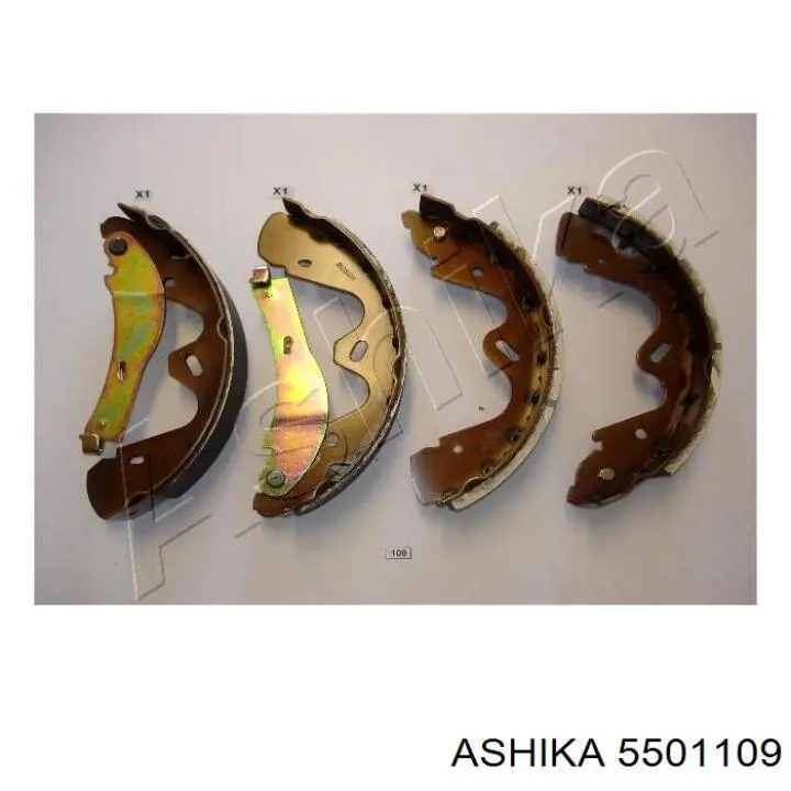 55-01-109 Ashika колодки тормозные задние барабанные