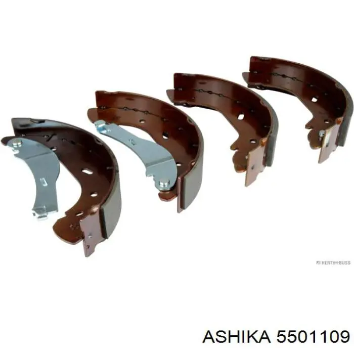 Купить 5501109 Ashika Задние барабанные тормозные колодки