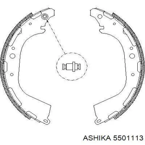 Задние барабанные колодки 5501113 Ashika