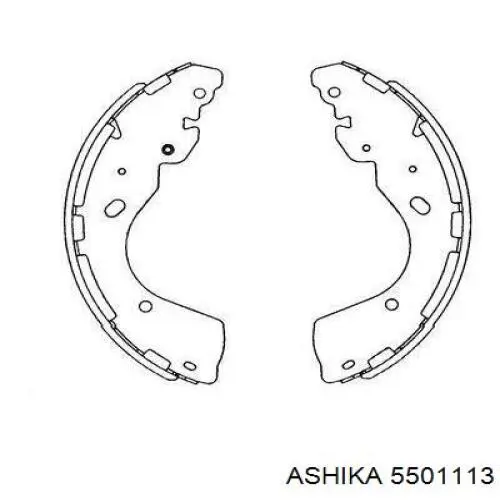 Тормоза рабочие задние ножные и тормозные барабаны Ashika 5501113 цена, от 41.66 USD