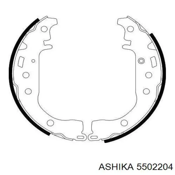 Задние барабанные колодки 5502204 Ashika