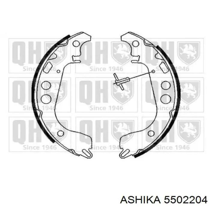 5502204 Ashika Барабанные тормозные колодки