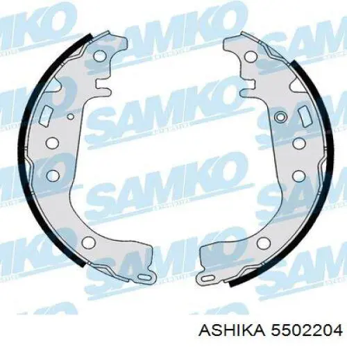 Купить 5502204 Ashika Задние барабанные тормозные колодки
