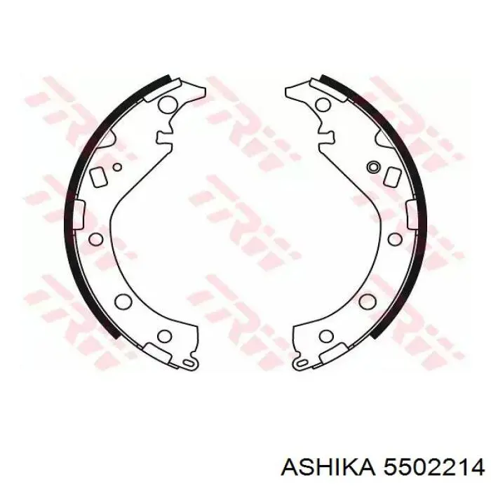 Тормоза рабочие задние ножные и тормозные барабаны Ashika 5502214 цена, от 25.33 USD