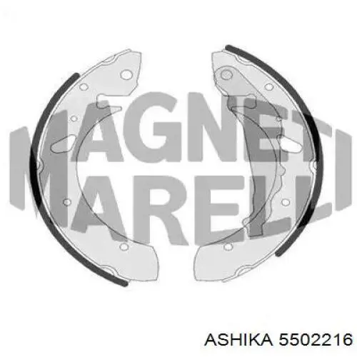 5502216 Ashika Барабанные тормозные колодки