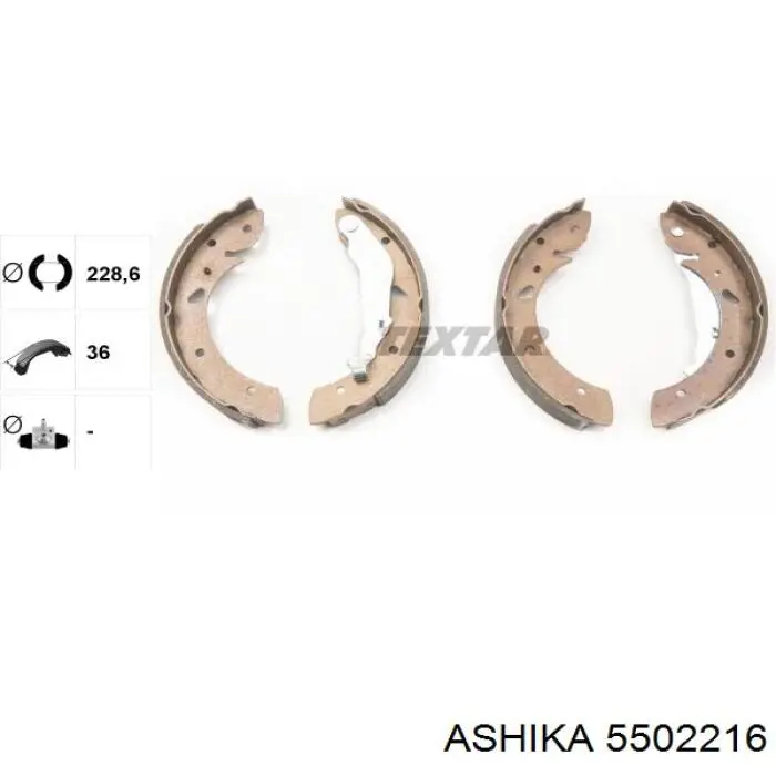 Тормоза рабочие задние ножные и тормозные барабаны Ashika 5502216 цена, от 19.99 USD