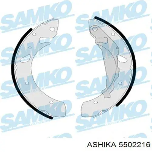 Купить 5502216 Ashika Задние барабанные тормозные колодки
