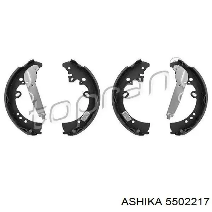55-02-217 Ashika задние барабанные колодки