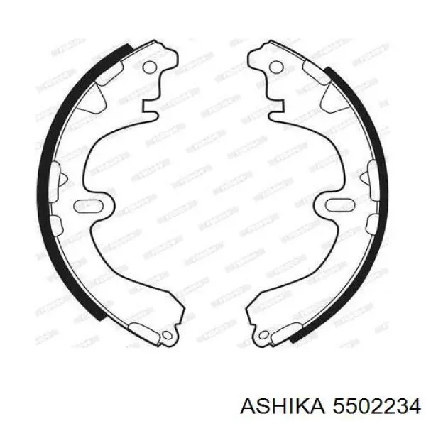 Задние барабанные колодки 5502234 Ashika