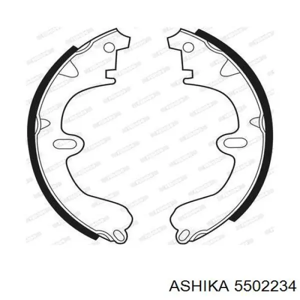 Тормоза рабочие задние ножные и тормозные барабаны Ashika 5502234 цена, от 15.39 USD
